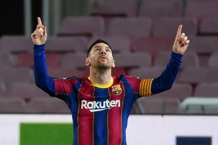 Lionel Messi. (Foto: AFP/Lluis Gene via Kompas.com)