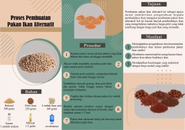 Brosur Proses Pembuatan Pakan Ikan Alternatif/dokpri