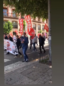 Aksi Demonstrasi May Day di MurciaSumber: Koleksi Pribadi