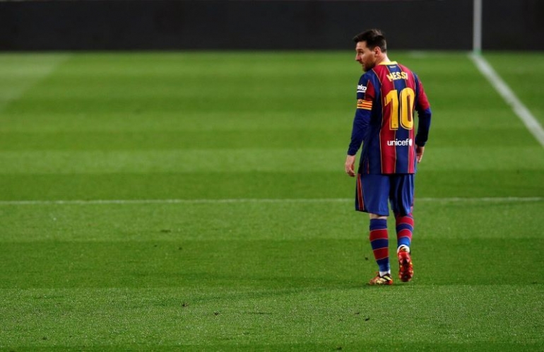 Adios Lionel Messi. Bola.Okezone.com