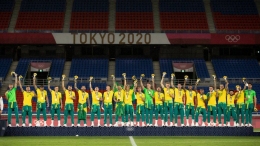 Tim sepak bola putra Brasil meraih emas Olimpiade Tokyo 2020: https://twitter.com/CBF_Futebol