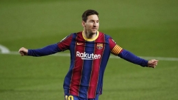 Lionel Messi harus pergi dari Barcelona karena perseteruan Laporta dan Tebas (Foto REUTERS/Albert Gea)