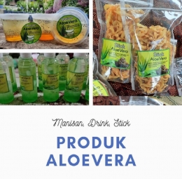 Produk Makanan dan Minuman Berbahan Baku Lidah Buaya dari Sragen, Jawa Tengah/dokpri