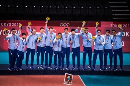 Argentina raih medali perunggu | Sumber: en.volleyballworld.com