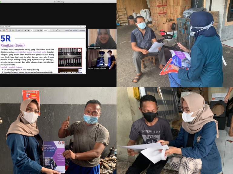 Edukasi 5R kepada pemilik UMKM kopi, kacang, bengkel, dan aksesoris mobil/dokpri