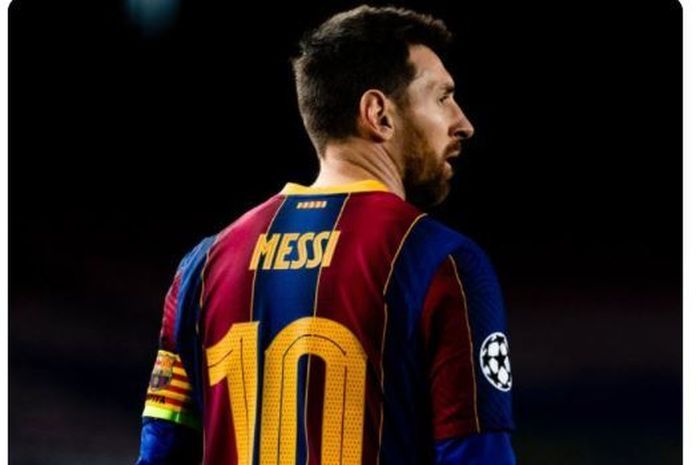 Lionel Messi resmi sudah tidak melanjutkan kontrak dengan Blaugrana, setelah ada pembatasan limit gaji dan aturan Laliga (foto : bolasport.com)