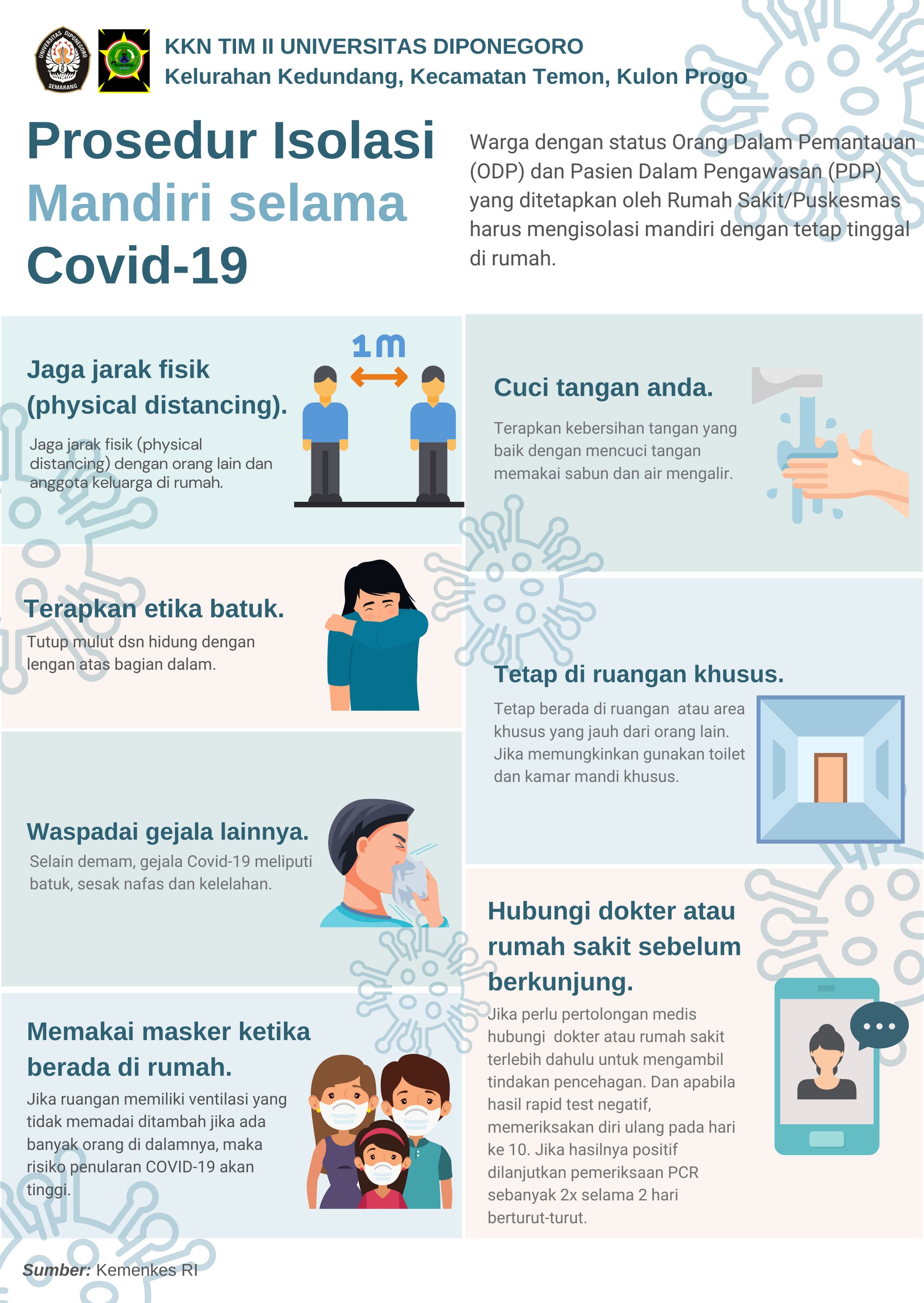 Kasus Covid- 19 Semakin Meningkat, Mahasiswa KKN Tim II Undip Berikan ...