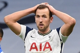 Penyerang Tottenham, Harry Kane masih terus diburu Manchester City (sumber : kompas.com) 