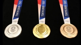 Medali resmi Olimpiade Tokyo 2020. Sumber: AFP/Behrouz Mehri via Liputan6.com