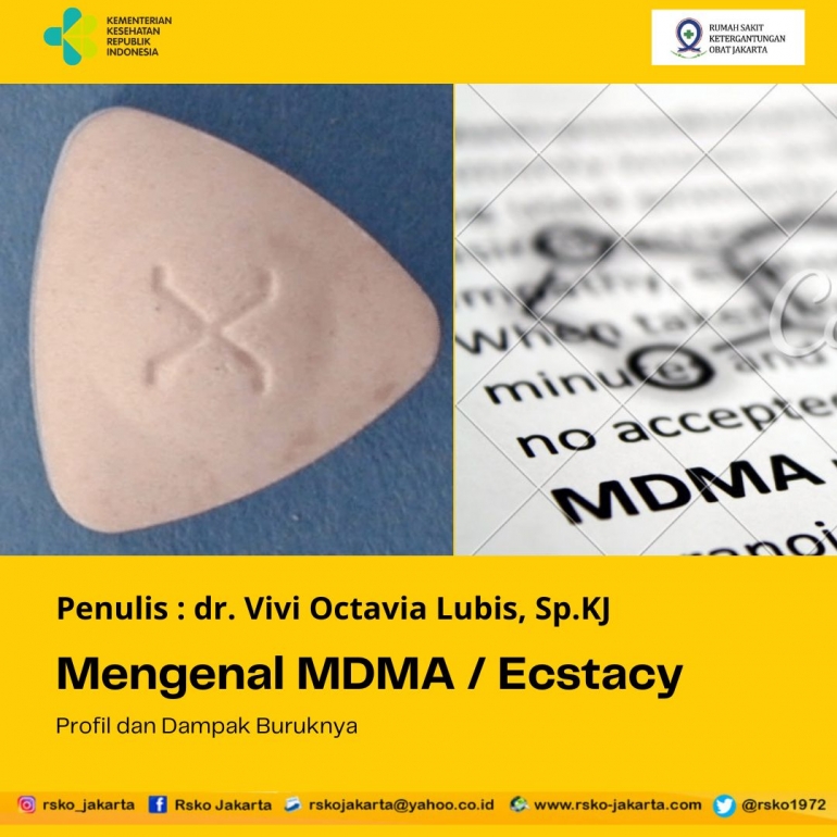 Deskripsi : Mengenal MDMA / Ecstasy, Profil dan Dampak Buruknya I Sumber Foto : dr.Vivi Sp.KJ