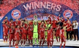 Bayern Munich pemegang juara Piala Super tahun 2020 ketika mereka mengalahkan Sevilla (Foto Getty Images) 