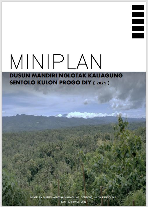 Dokumentasi: Miniplan Dusun Nglotak yang disusun dalam bentuk Booklet/dokpri