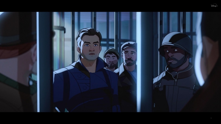 Bucky berada di dalam sel tahanan, berbeda nasib dengan di film Captain America : First Avengers. Sumber : Disney+