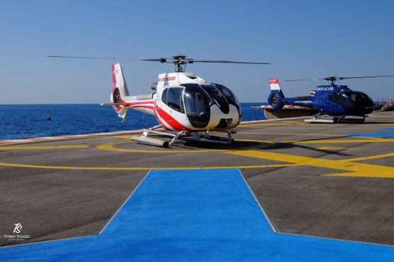 Layanan Helicopter dari Nice ke Monte Carlo untuk tamu VVIP. Sumber: dokumentasi pribadi