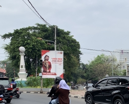 Foto Baliho Puan Maharani di Jalan Kemanggisan | Dokumentasi Pribadi