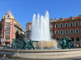 Fontaine du Soleil (Fountain of the Sun)- Place Massena. Sumber: dokumentasi pribadi