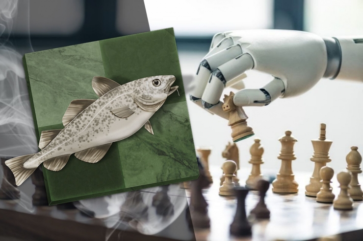 Ilustrasi Stockfish, mesin catur terkuat di dunia (2021). | Diolah dari Chess.com