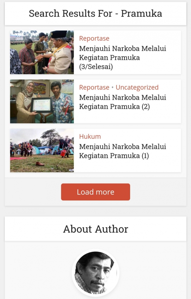 Kumpulan tulisan tentang Pramuka di blog saya NurTerbit.com