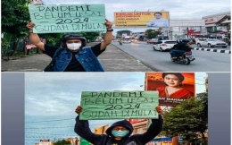 Ilustrasi Protes Masyarakat atas Berbagai Baliho Politisi. Sumber: Twitter @MediaRkyat_