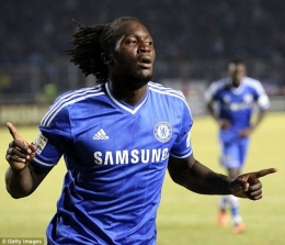 Romelu Lukaku, saat berseragam Chelsea beberapa tahun lalu. (via Getty Images)