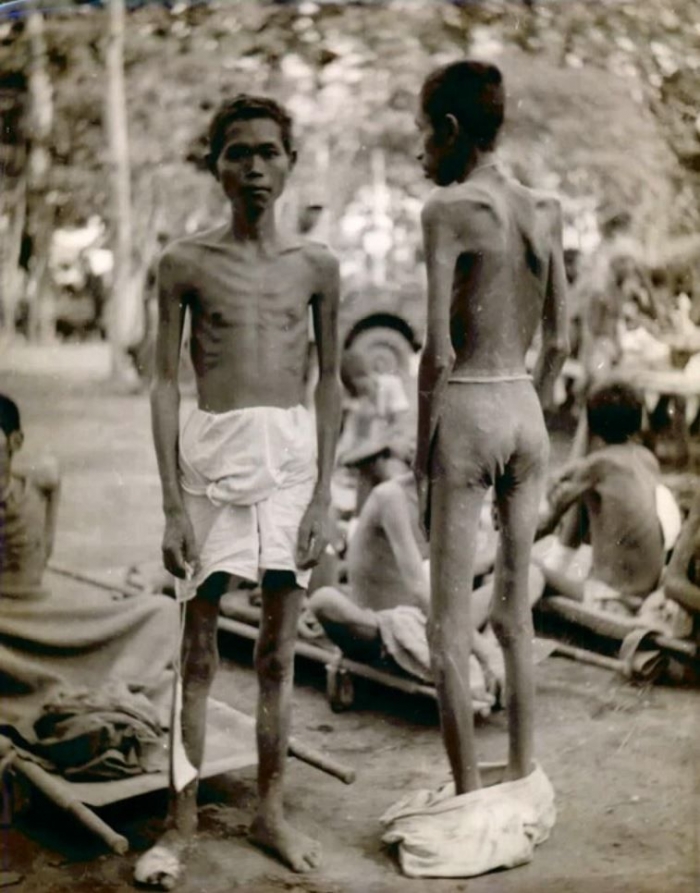 Keadaan tenaga Romusha dari Jawa (sumber: Wereld Culturen Collectie)