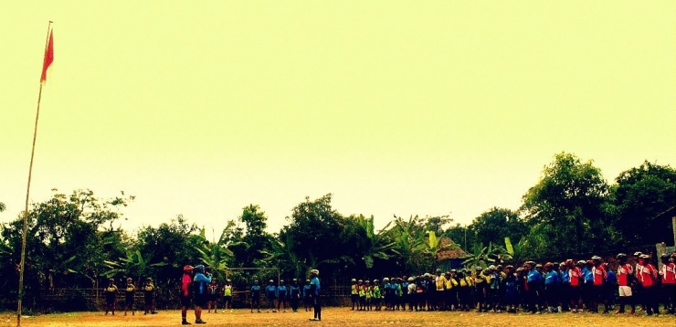 Upacara Bendera Merah Putih Ala Pesepeda. Foto dok. PUMA Purwakarta