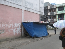 Coretan pada tembok di Jl. Muli br Sebayang sebelum penataan, 2011 (Dokpri)