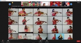 Gita Bahana Nusantara dalam Upacara Bendera Virtual Langsung dari Istana Negara. Sumber: dokumentasi pribadi
