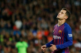 Coutinho kesulitan bermain di Barcelona (AFP/ via Kompas.com)