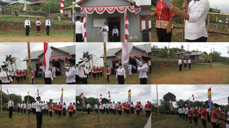Upacara Memperingati Kemerdekaan RI ke-76 Desa Surunumbeng. foto Heru nandi 