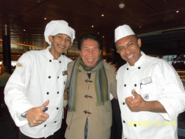 bersama Chef  Yogi dan Gabriel (dok pribadi)