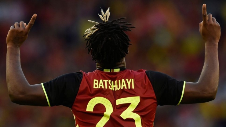 Michy Batshuayi, saat berseragam timnas Belgia. (via bundesliga.com)