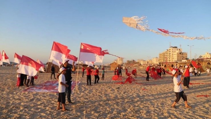 Foto Artikel : Wah, Ada Perayaan HUT RI di Gaza, Palestina
