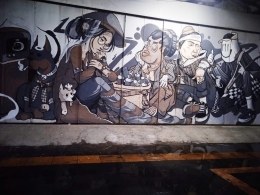 Salah satu mural penuh makna sosial di Jalan Gatsu,bagaimana menurut Anda? |Dokumentasi pribadi