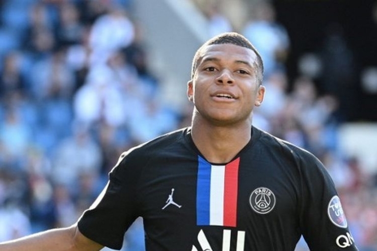 Penyerang Paris Saint-Germain, Kylian Mbappe.| Sumber: AFP/ANNE-CHRISTINE POUJOULAT via Kompas.com