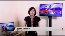 Portofolio saat saya masih menjadi presenter berita di Kompas TV Biro Kediri pada tahun 2017-2019 (foto: dokpri)