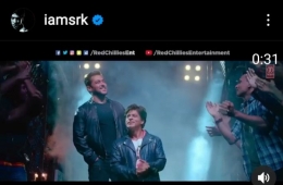Salman Khan sebagai dirinya sendiri dan Bauua (Sumber: captured instagram @iamsrk)