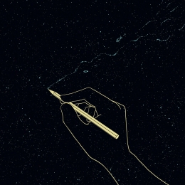 Ilustrasi sebatang pensil menggambar ikan di angkasa. (Gambar: CDD20 Via Pixabay)