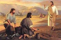 Interaksi Yesus dan para murid. Foto: https://gkjwbondowoso.blogspot.com/.