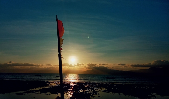 Dokpri. Senja di pantai Situs Nangasia