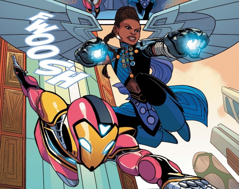 Ironheart dan Shuri menjalankan misi bersama di komik Marvel. Sumber : Marvel Unlimited