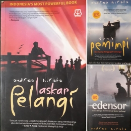 Novel serial Laskar Pelangi koleksi Kaka dan Mas.