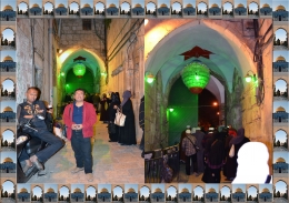 Salah satu pintu gerbang masuk ke kompleks Masjid Al Aqsha. Buka dan tutup di atur sang penguasa (Dokumen Pribadi)