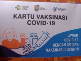 Ilustrasi gambar: Kartu Vaksinasi COVID-19, dokpri Weni Setiawati