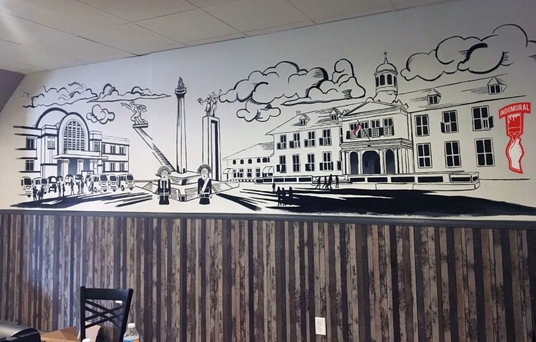 Contoh mural di properti pribadi (Indomural.id)