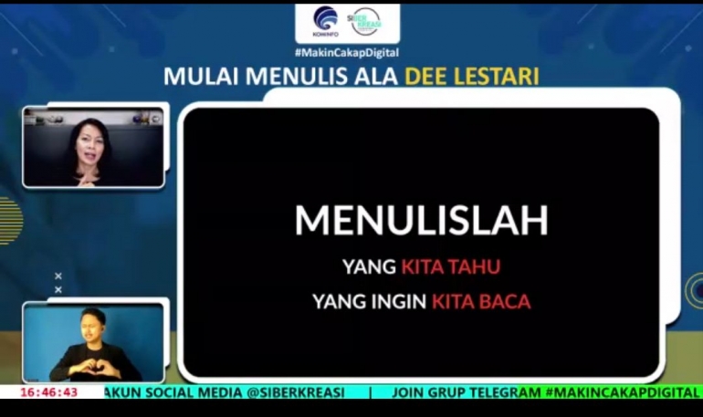 Menulis dari hal yang kita ketahui, dokpri