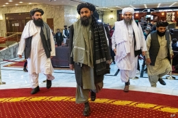 Mullah Abdul Ghani Baradar. Source images voanews.com/AP