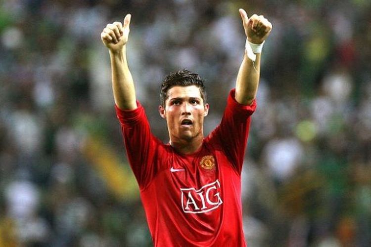 Saat Cristiano Ronaldo masih berseragam Manchester United (FRANCISCO LEONG/AFP/via Kompas.com)