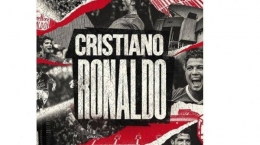 Pengumuman transfer Cristiano Ronaldo di laman resmi MU (Tribunnews.com)