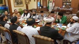 Pertemuan NU dan Taliban di Jakarta pertengahan  Tahun 2019 (foto: suarariau.id) 